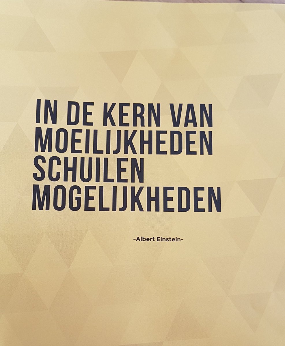 JokeOsinga's tweet photo. "Te midden van de moeilijkheid ligt de mogelijkheid"
Wat mooi.....mijn citaat van Albert Einstein, als positieve reactie op de voorzetting van de @AMSFraneker #EinsteinClass, wordt nu gevolgd als quote bij het Webinar Ondernemen (10 juni 2020) @Gem_Harlingen en @Waadhoeke https://t.co/NxiZgg0OCf