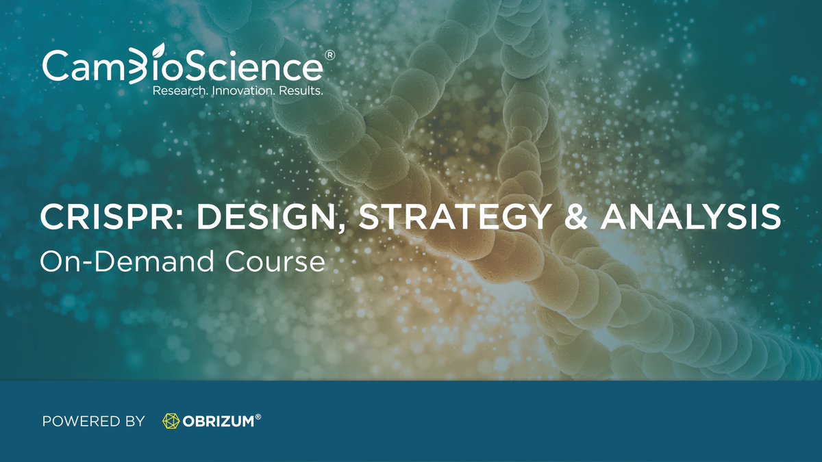 On our "On-Demand" #CRISPR course we aim empower more scientists around the world with this revolutionary technology. 

Learn this amazing technology today is.gd/2bk7zt 

#phd #onlinelearning #lifescience #postdoc #lab