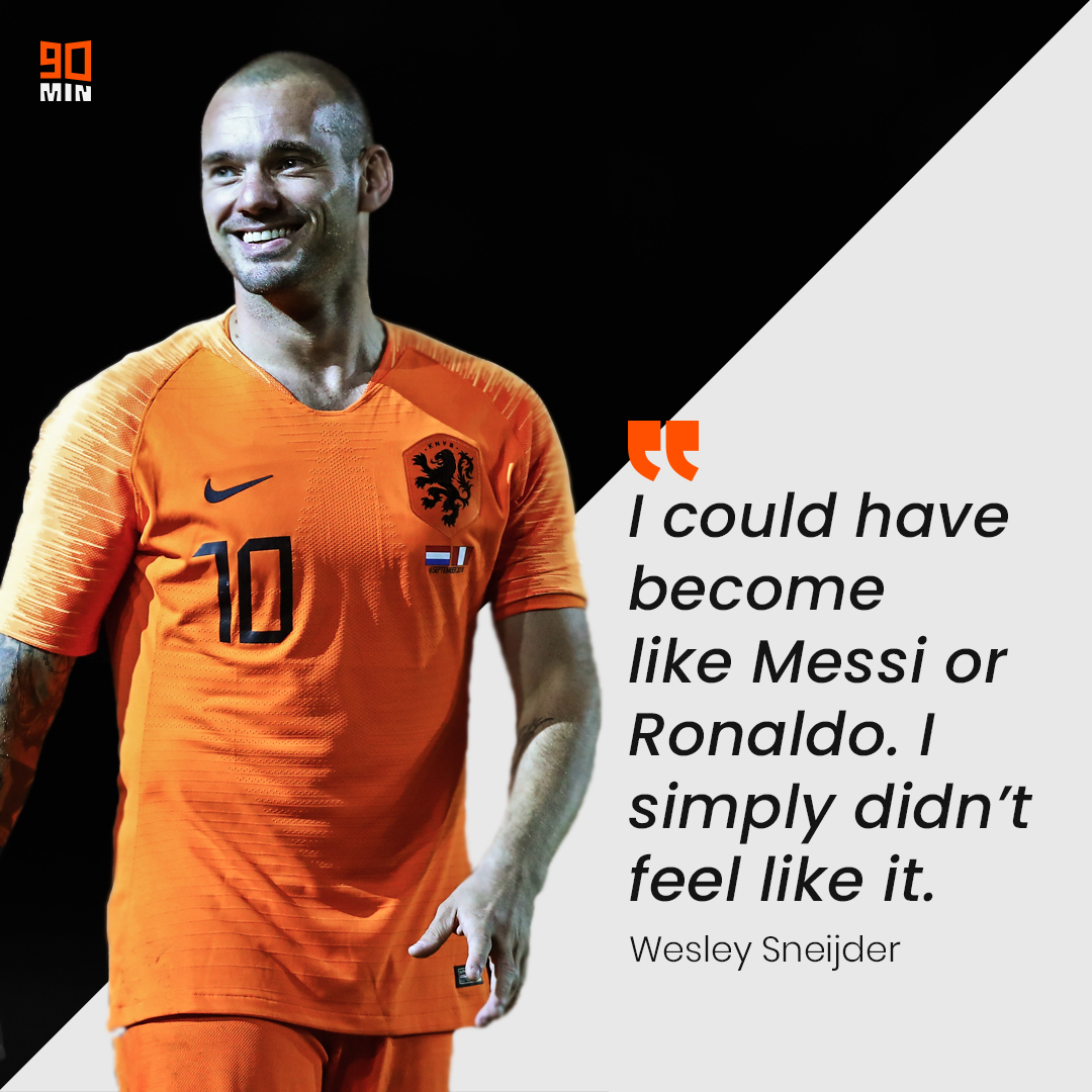 Happy birthday to Wesley Sneijder - The man who could\ve been even better, but enjoyed life! 