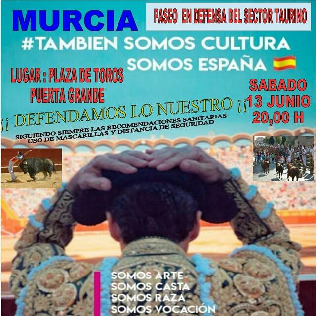 aftprm's tweet photo. Buenas noches...
Tienes una cita en Murcia, donde todo el sector taurino, desde profesionales en todo su ambito y aficionad@s a la plaza y al toro en la calle nos unimos para gritar bien fuerte la Tauromaquina "También somos cultura". Yo voy a estar, ¿ y tu?
#TambienSomosCultura https://t.co/BGn5tqMUXO