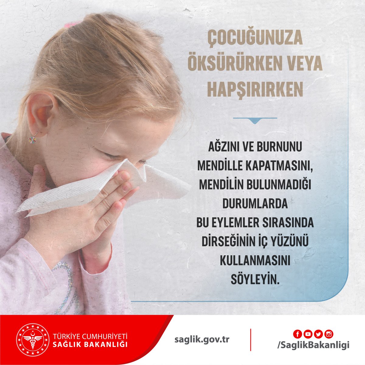 saglikbakanligi's tweet photo. Kontrollü Sosyal Hayat döneminde kreş, gündüz bakımevi ve okul öncesi eğitim kurumlarına giden çocuğunuzu Yeni Koronavirüs Hastalığı’ndan korumak için nelere dikkat etmelisiniz?

Detaylı bilgi için:
COVID-19 Salgın Yönetimi ve Çalışma Rehberi https://t.co/NpW6lyfcy5 https://t.co/44jHwWpzyh