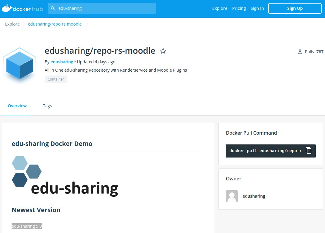Manfred Steger (@manfred_steger) on Twitter photo Liebes <a href="/edusharing/">edu-sharing</a> Team, vielen Dank für das geniale #docker image (edu-sharing 5.0) auf hub.docker.com! Hab meine eigenen <a href="/moodle/">Moodle | Online learning, delivered your way.</a> images und #container alle begraben. Wusste gar nicht, das Moodle #virtualisiert so schnell laufen kann 😛 hub.docker.com/r/edusharing/r… 😍 Liebes <a href="/edusharing/">edu-sharing</a> Team, vielen Dank für das geniale #docker image (edu-sharing 5.0) auf hub.docker.com! Hab meine eigenen <a href="/moodle/">Moodle | Online learning, delivered your way.</a> images und #container alle begraben. Wusste gar nicht, das Moodle #virtualisiert so schnell laufen kann 😛 hub.docker.com/r/edusharing/r… 😍