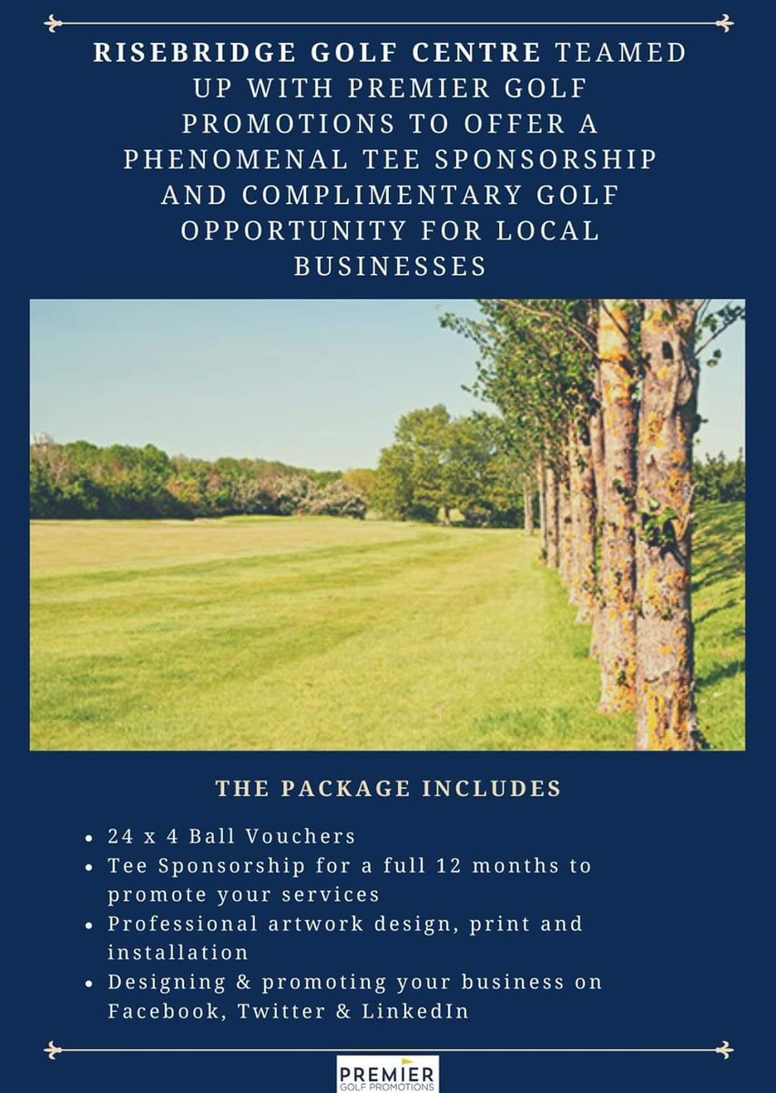 We welcome <a href="/keswalls/">Keswalls Angling</a> Angling Centre, M J Construction, Sapphire Site Services &amp; Bell &amp; Gate Public House 
 as a Tee sponsors <a href="/risebridgegolf/">Risebridge Golf</a> . 

For details on this great business offer contact a member of our team on info@pgpl.co.uk or call 0800 542 3122