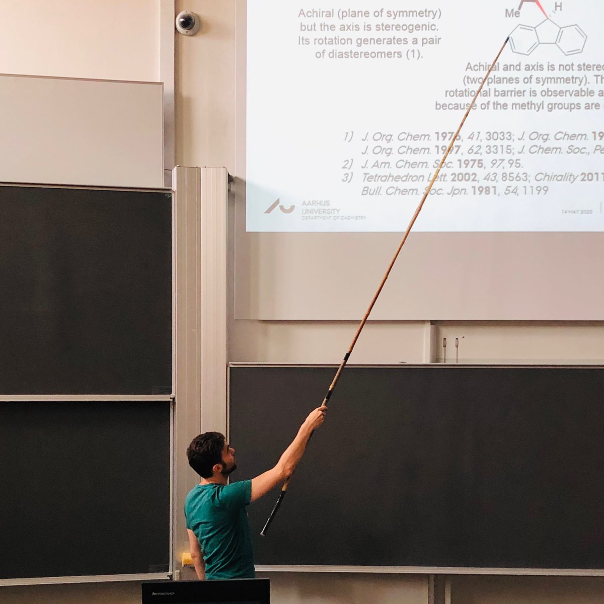 Jørgensen Group (@jorgensengroup) on Twitter photo We're back with group meetings in person! <a href="/BertuzziGiulio/">Giulio Bertuzzi</a> celebrates with ceremoniously waving the ol' bamboo stick🪄#chemtwitter #jorgensengroup #catalysis #bamboo We're back with group meetings in person! <a href="/BertuzziGiulio/">Giulio Bertuzzi</a> celebrates with ceremoniously waving the ol' bamboo stick🪄#chemtwitter #jorgensengroup #catalysis #bamboo