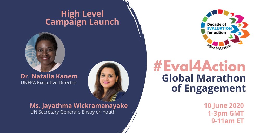 Eval_Youth's tweet photo. It’s almost time!
*ONE DAY LEFT* for #Eval4Action Global Marathon of Engagement.
Grab your last chance to register and make your motivational statement for the #Eval4Action campaign!
Tune in on 10 June 2020. 1-3pm GMT, 9-11am ET
Register: https://t.co/7hdffAWyk1 https://t.co/za59qdOrE6