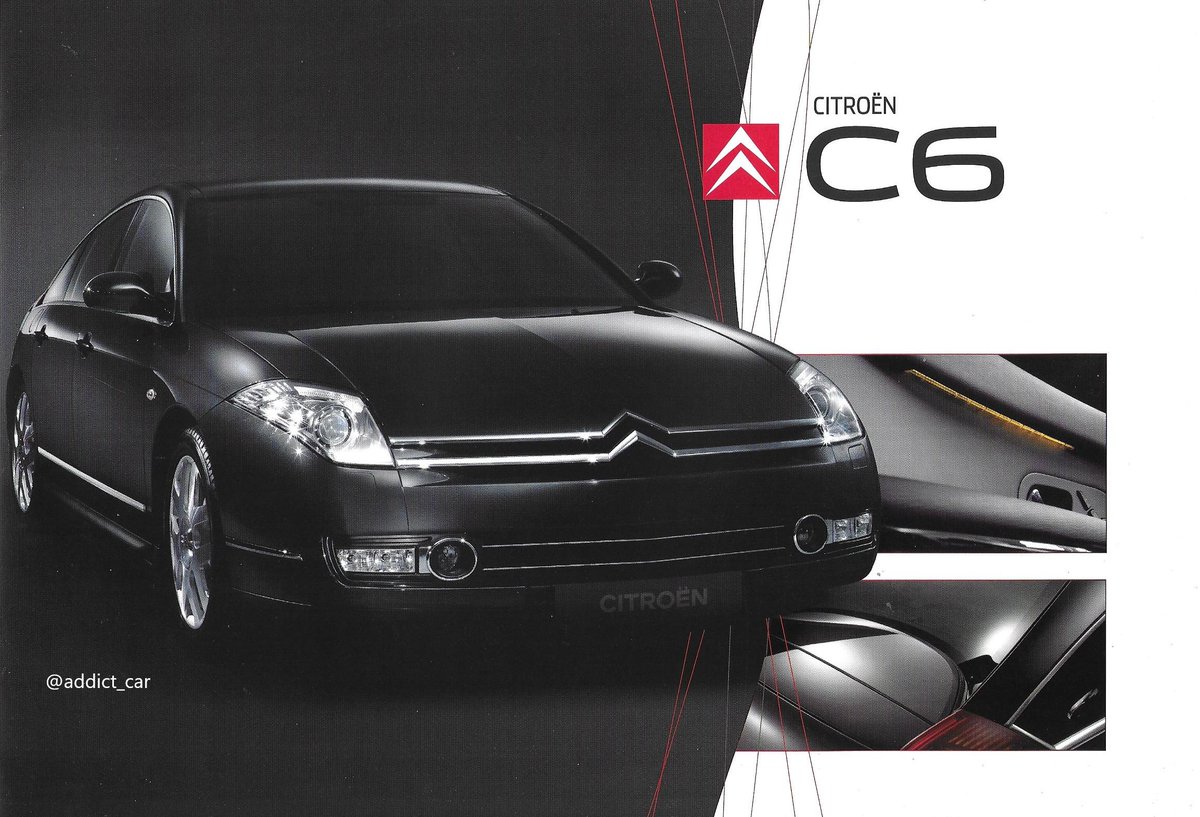 Carbrochureaddict The Citroen C6 Saw A Return To Form For The Company S Idiosyncratic Cars In Stylistic Terms At Least Sales Were Far Lower Than Hoped This 08 Brochure From