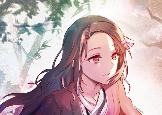 Matsu( ・∇・)さんがTwitterに投稿した竈門禰豆子(鬼滅の刃)のイラスト。