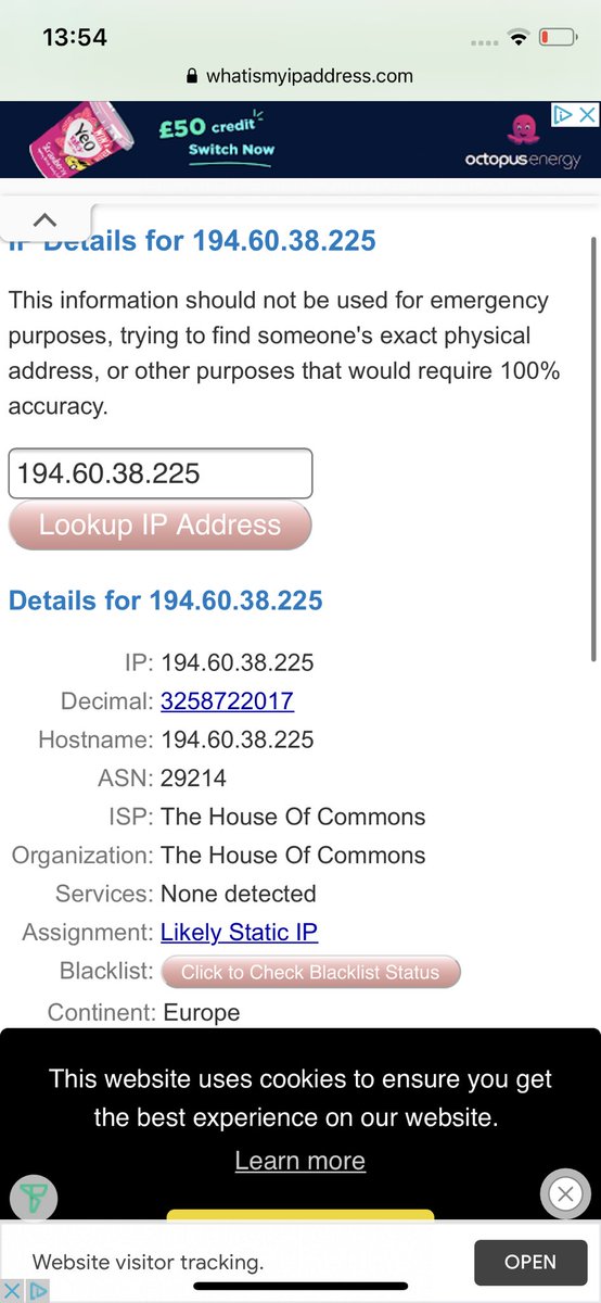 danohagan's tweet photo. Wow. The IP address that comes up for the email threat... https://t.co/FkEHiCg3sl