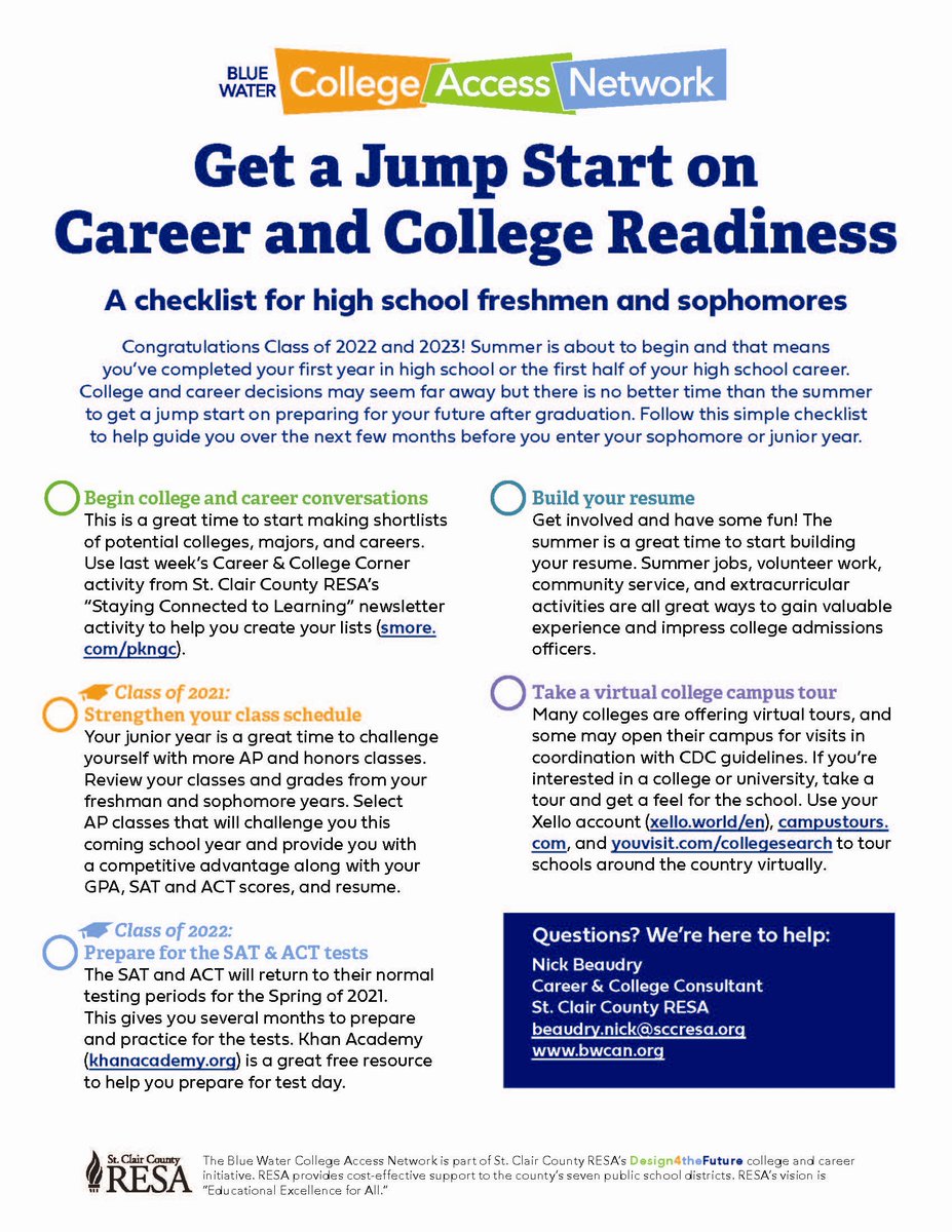 AHSMuskrats's tweet photo. 9th &amp; 10th graders.  Please see the attached picture.  Make sure you are thinking about your future! https://t.co/jd9ay2Uyxg