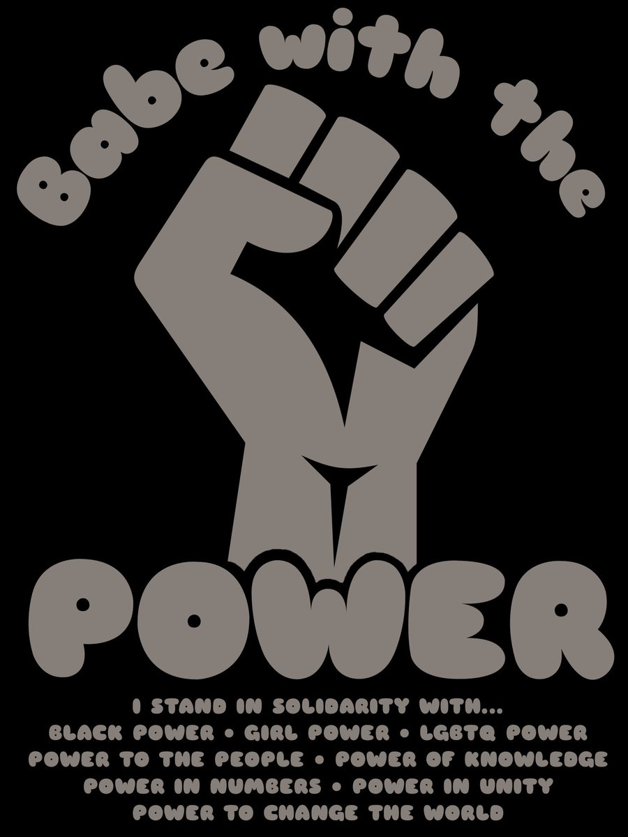 willowwrestles's tweet image. 💖SHIRTS WITH A CAUSE💖

You remind me of the babe
What babe?
The babe with the power
What power?

Well... black power, girl power, LGBTQ power, power to the people, power of knowledge, power in numbers, power in unity, power to change the world

willownightingale.bigcartel.com