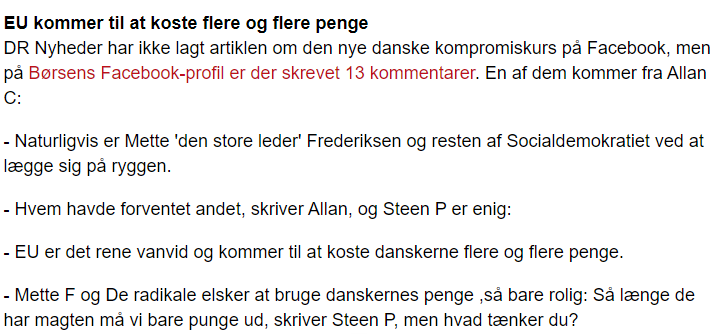 JLHolmgaard's tweet photo. det er så vildt, at det her er journalistik nu. 'dem der egentlig har lavet artiklen har ikke lagt den op på Facebook, men det har et andet medie og SE HVAD ALLAN SKRIVER!!!' https://t.co/7p3EA7dvRz