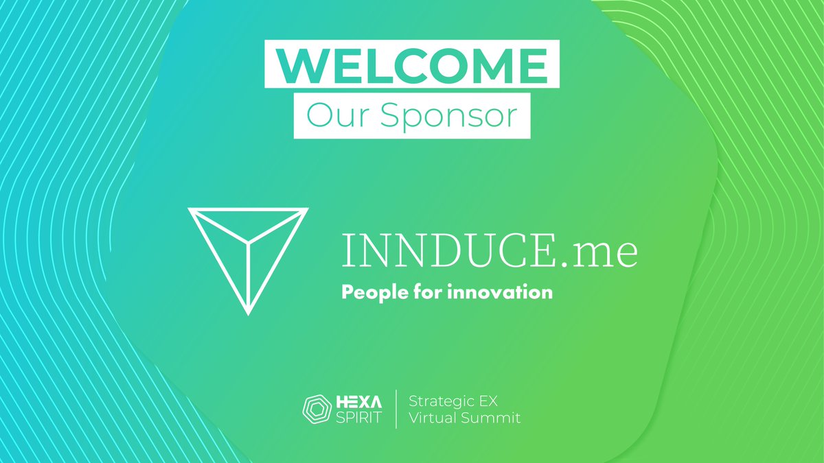 We are delighted to have <a href="/Innduceme/">INNDUCE.me</a> on board with us at The Strategic EX Virtual Summit: ow.ly/G7nY50A2PUi

INNDUCE.me helps organisations to manage innovation through people.

Thank you for joining us!

#EXSummit  #HexaSpirit
