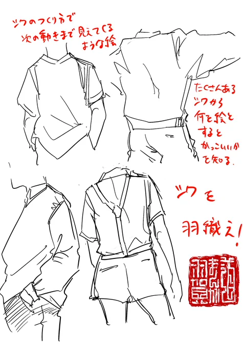 【羽賀まんが道】
【第161夜】

今日は「服のシワをかっこよく描く練習」です!

#日刊ラッキーズ
#365日毎日企画
#毎日22時更新 