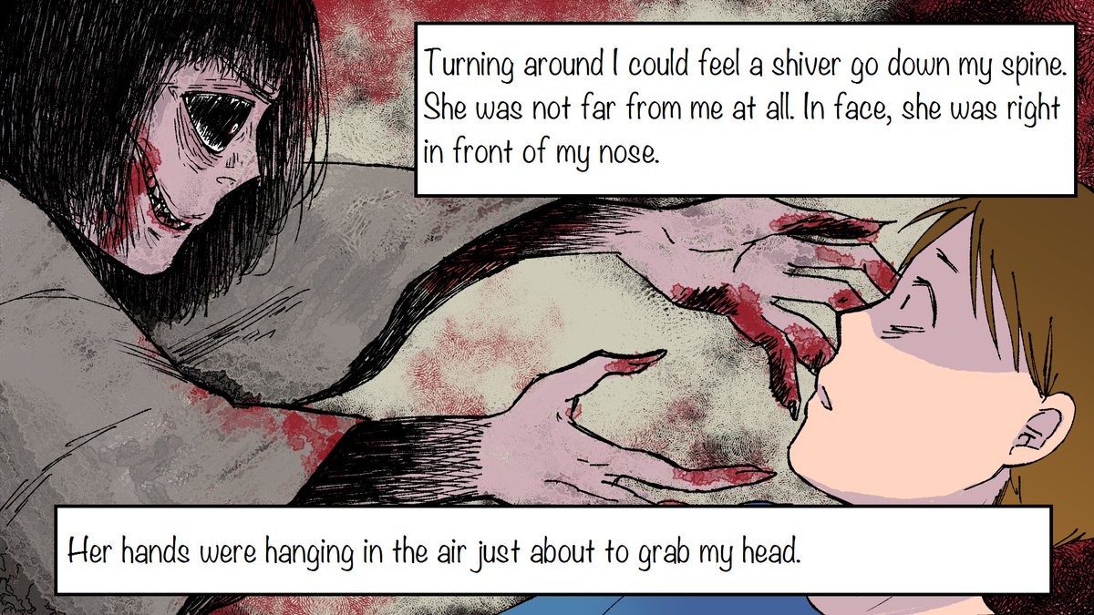 The title is 「Crunching Sound in the Dream👻」

I had a terrible nightmare.
I could see then that the girl was gnawing on a decapitated head....💀
⇒youtu.be/gZ-5CE6zopE

Please enjoy🐼❤

#junjiito #Manga #horror #Japan