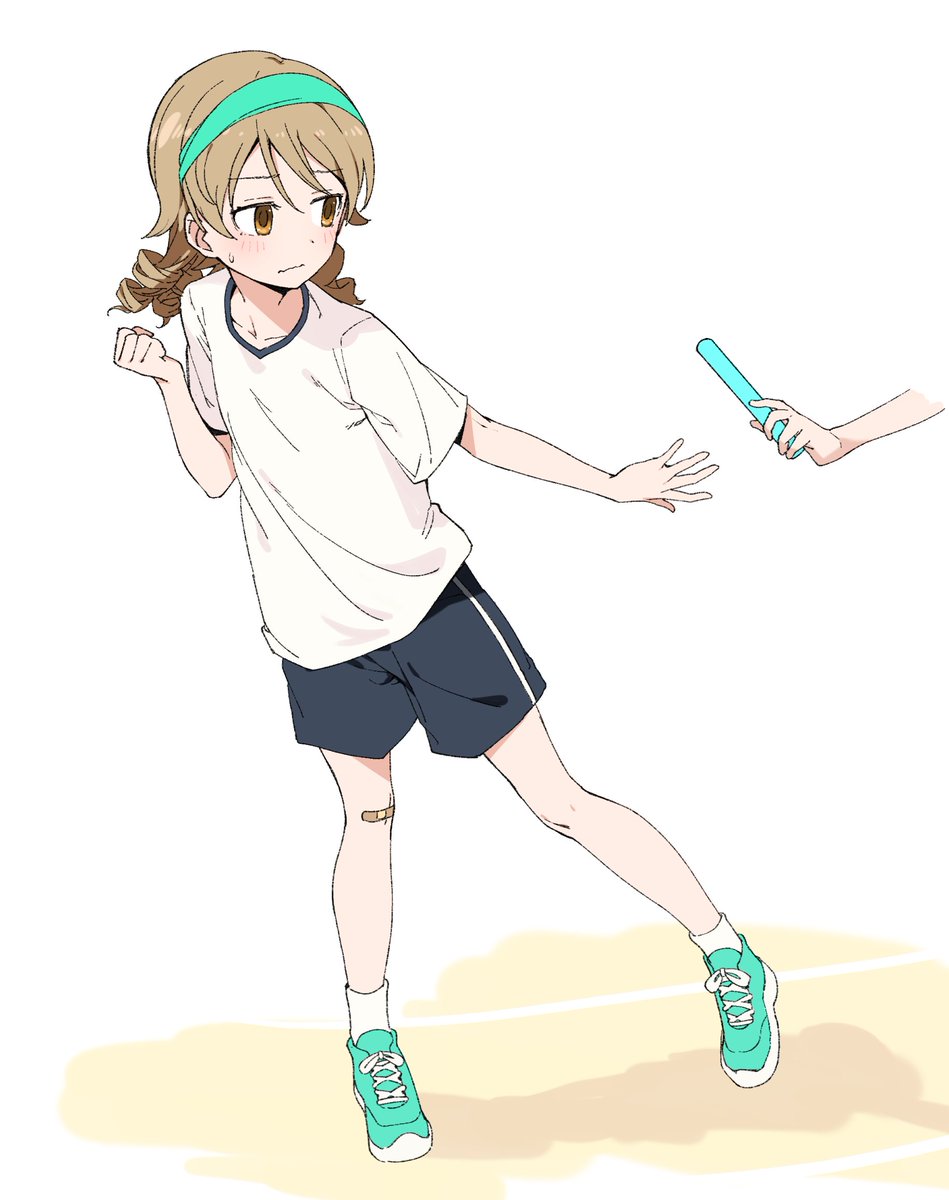 にゅむ على تويتر 森久保が運動会でリレーがんばってるとこ見に行きたいだけの絵