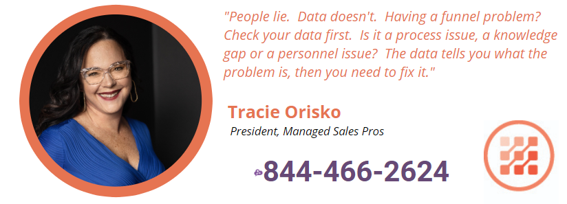 sales_pros's tweet photo. Trying to solve a prospecting problem?  Stop talking to your people, and start looking at your data.  #TracieTuesday @Tracie_Orisko https://t.co/A1BSLyPFev