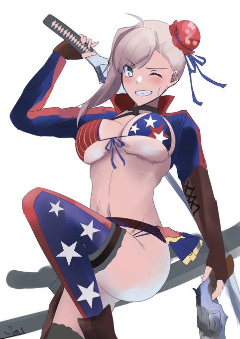 折角なので背景無し差分も。 