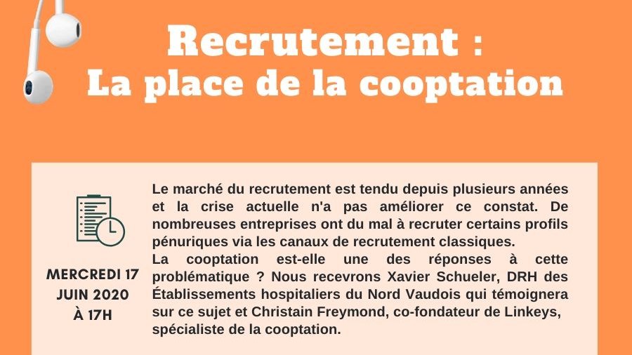 📢 Webinar Solution #RH - #Recrutement : la place de la #cooptation avec <a href="/LinkeysOfficial/">Linkeys</a> ⏰ le mercredi 17 juin à 17h🚀 #TDRH
Pour s'inscrire c'est ici▶️bit.ly/2XQpq8F