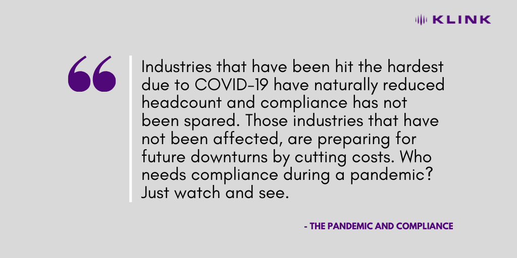 New Blog Post: The Pandemic and Compliance buff.ly/2UrsmGC

#pandemic #Compliance #COVID19 #riskmanagement #corporateintelligence