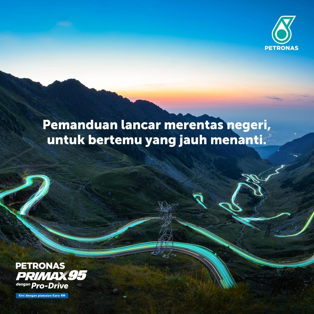 Petronasbrands's tweet photo. Mesti ada yang tidak sabar untuk pulang ke kampung minggu ini kan? Isi minyak PETRONAS Primax 95 dengan Pro-Drive untuk perjalanan yang lebih lancar!
#PETRONAS #Primax95 #BebaskanGerakmu #MoveLikeNeverBefore https://t.co/EPcZnJmW9y