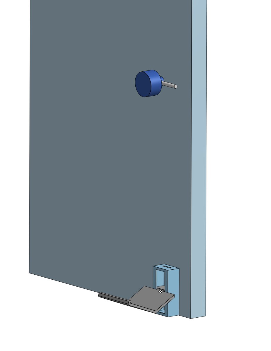 TeachIngenuity's tweet photo. Here's a sample of a project @SteveMaiTech has had Innovation & Invention students working on. Sheldon Yoon designed a "Pandemic Response Product," a hands free door opener. Sketch, CAD designs, two prototype images shown here. #superNV #NVOTPride #AppleDistinguishedSchools https://t.co/vLpGNnD2nY