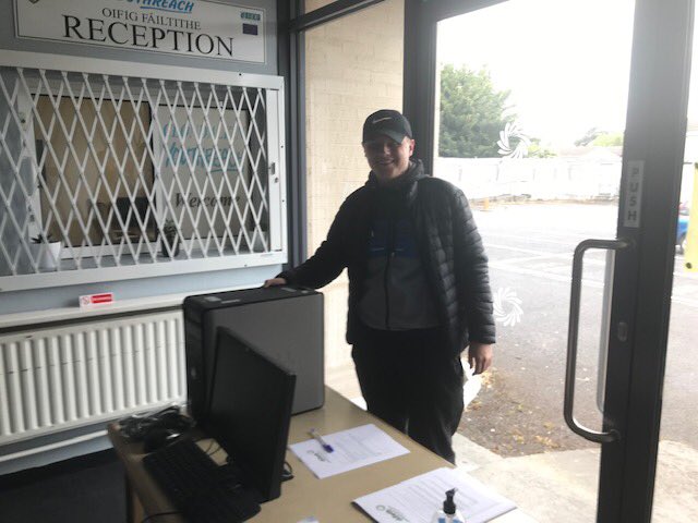 YRClondalkin's tweet photo. More PCs collected from the Centre to enable learners to #learnremotely #enable #empower #adapt #week13 #weareyouthreach @NAYCEXEC @SOLASFET @DDLETB_OSD @ddletb @ddletbYR @ETBIreland @FessIreland @ThisisFet @EUinmyRegion @ESF_Ireland https://t.co/NEPjD3WjIi