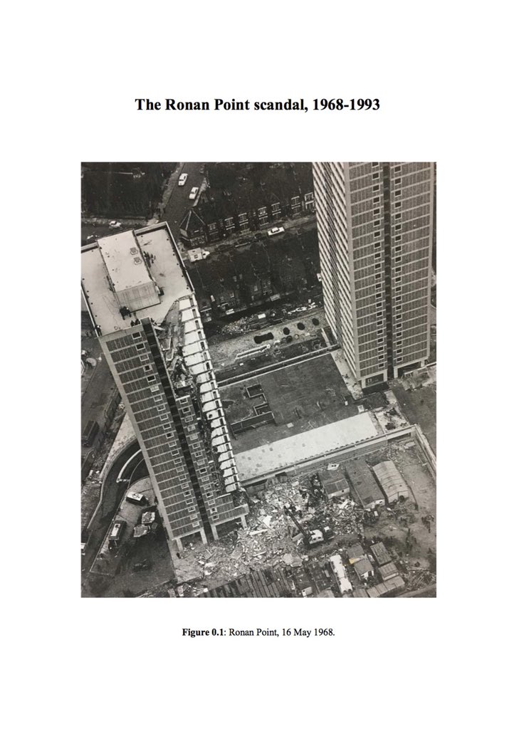 I’ve just handed in my mphil dissertation ! It’s on the Ronan Point scandal of 1968. I found some interesting archive materials that I’d like to share. The disaster gives us a lot to reflect on for welfare policy and building a better leftist future - esp re Grenfell. Thread: /1