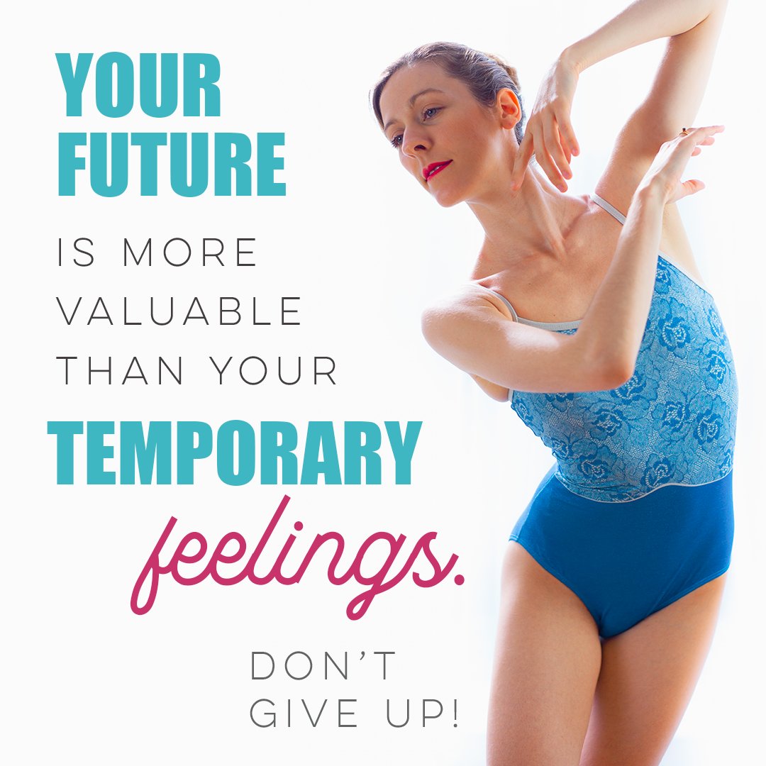 Giving up it’s easy. I know that.
You feel tired, stressed. 
But, don’t quit at the first bad feeling.
Your goal is still there: reach it! 

Need help? Sign up for free to the WWB 🌸💪
👉 loom.ly/s9FqAOo 

#lazydancertips #ballet #balletfitness #balletclass #balletlesson