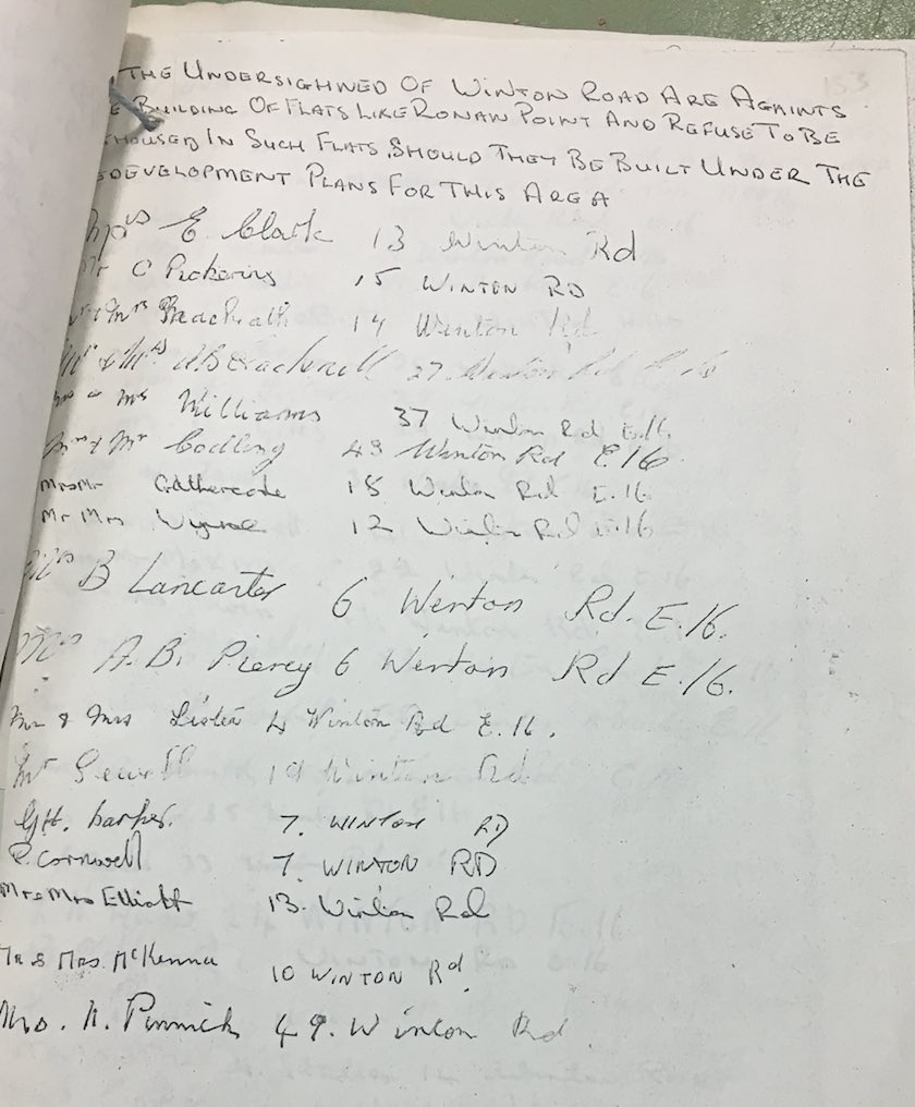 Tenants were moved back in to RP & told it had been ‘re-strengthened’. 1,080 people due to be moved onto other identical blocks on the same estate signed a petition to plead the council not to move them see sample photos from the 28 page petition). Their requests were refused. /5