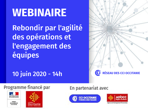 CCIoccitanie's tweet photo. 🔜Webinaire Industrie du Futur📣 Rebondir par l'agilité des opérations et l'engagement des équipes
inscription 👉 https://t.co/iXXk1RY40S https://t.co/rTEwVFDt9E
