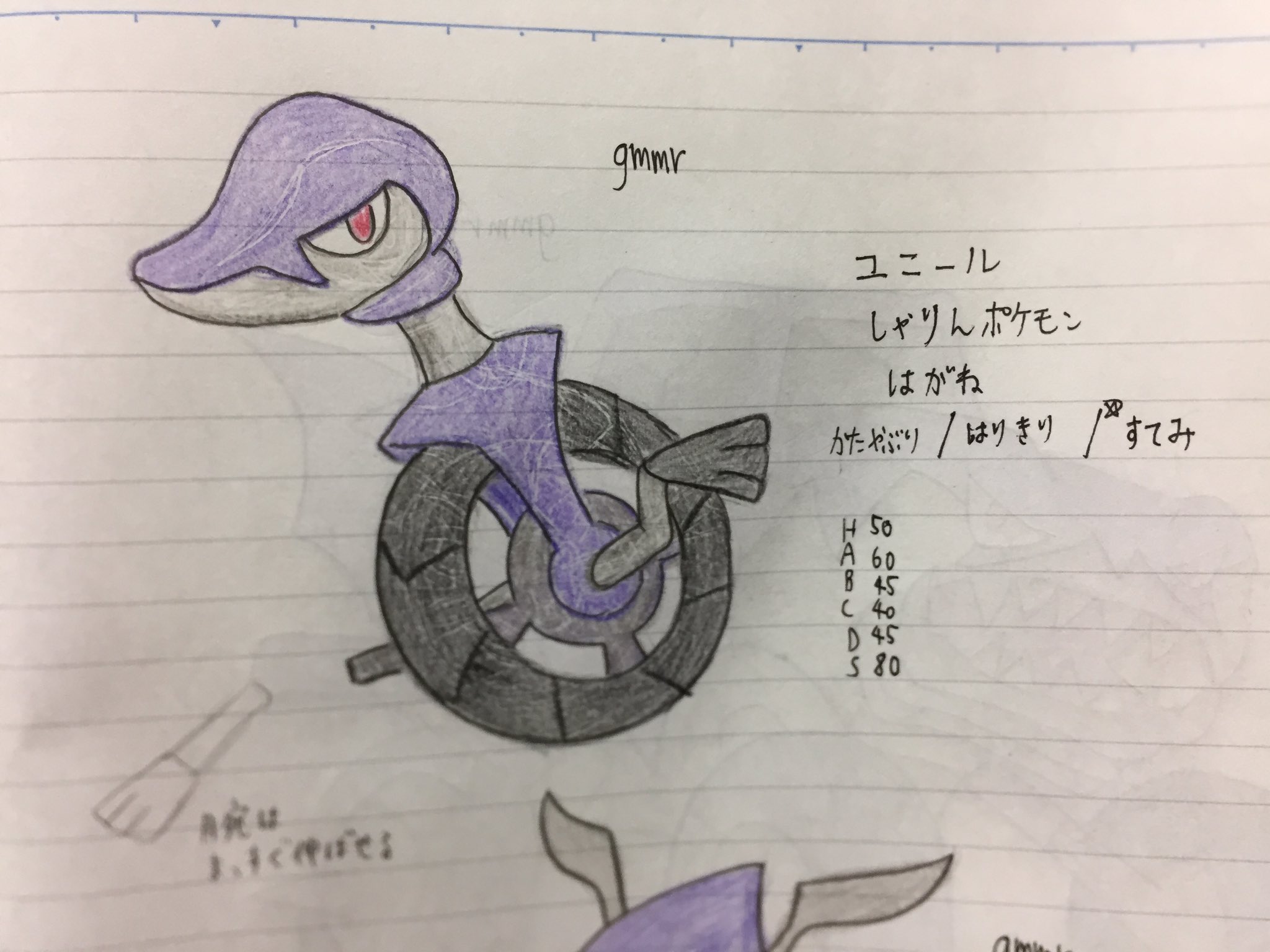 オリポケの茱萸丸 ぐみまる 一輪車 バイク モンスタートラックと車輪の数が増えていくオリポケです ユニール 鋼 バイキガス 鋼 毒 エキゾスター 鋼 毒 ポケモンっぽくないデザインですが個人的に好きなオリポケです オリポケ ソーサク地方オリポケ