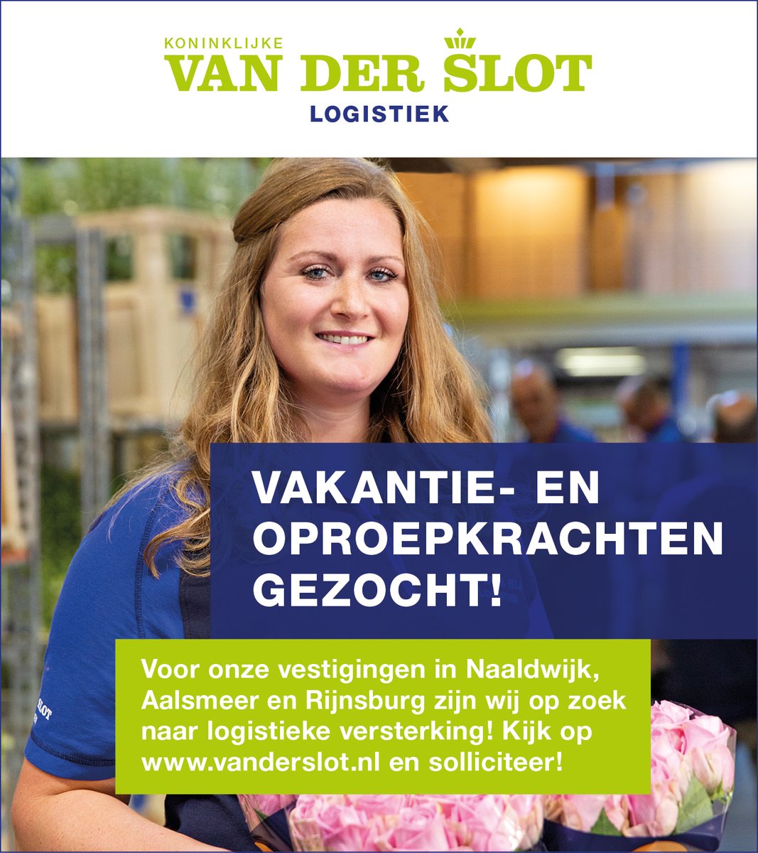Logistieke collega's in Naaldwijk, Aalsmeer en Rijnsburg gezocht!
Als jij flexibel wilt werken, niet terugdeinst voor fysiek werk en op tijd aan je werkdag wilt beginnen, zodat je op tijd weer klaar bent, dan is dit dé ideale vacature!