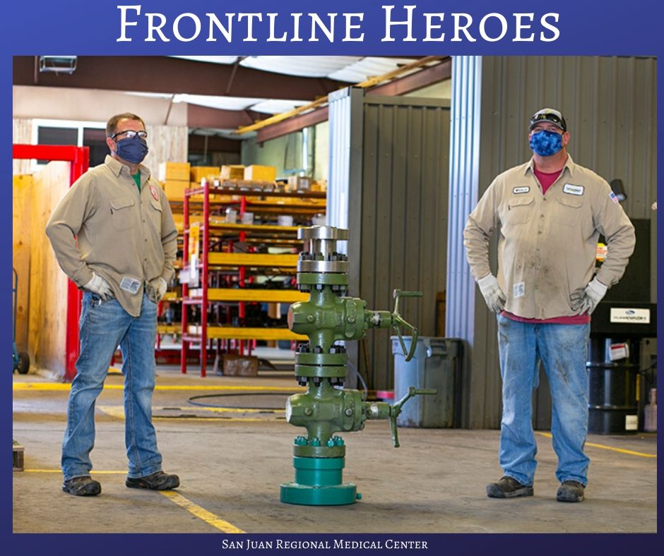 Frontline Heroes
Join with us on the front lines of #COVID19. Be the hero by doing your part to help stop the spread of this disease by practicing social distancing &amp; wearing a mask in public.  <a href="/SanJuanCountyNM/">San Juan County NM</a> <a href="/CityofFmtnNM/">City of FarmingtonNM</a> #NMHealth #AllTogetherNM