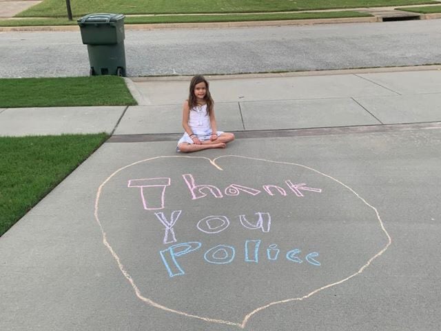 Thank you Bethany for sending us this photo of your daughter. We love this city and appreciate you all!