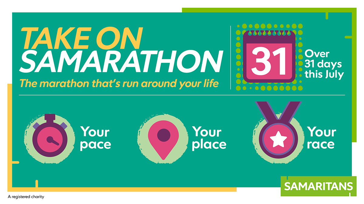 Have you signed up for #samarathon yet? Did you know you and your mates can sign up as a team and rack up the virtual miles together, even if you're apart? There's still time to grab some friends and join us for July 🙌 bit.ly/3dGDc2z