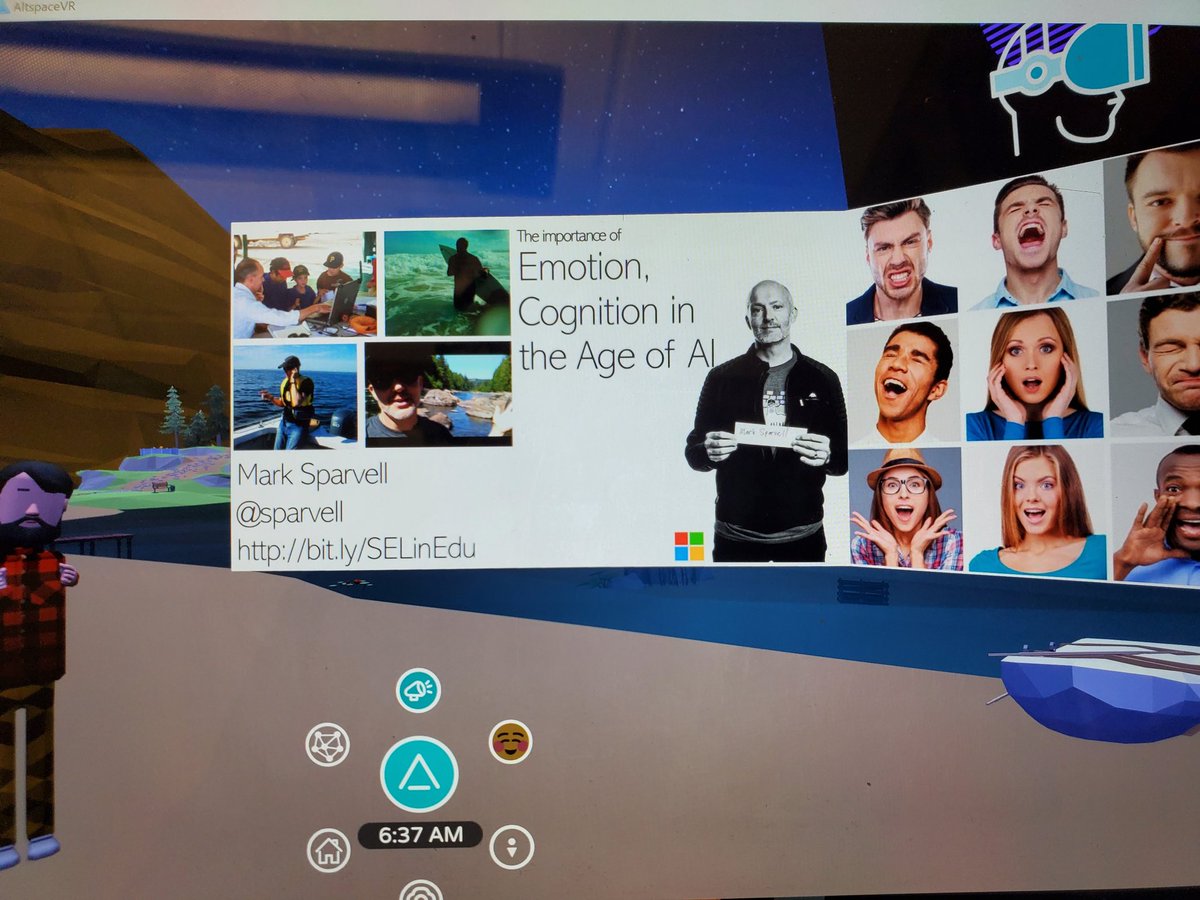 sparvell's tweet photo. Almost ready for my first #VR experience in @AltspaceVR for @eduxr #virtuallynervous #microsoftedu #emotionalintelligence #sel https://t.co/O8JWXNP5NJ