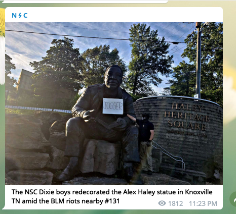 19/ The NSC is recruiting nationally, too, probably from former members of Patriot Front and The Base, and they appear to have formed an alliance with tradcath neo-Nazis the Legion of St. Ambrose in Tennessee.