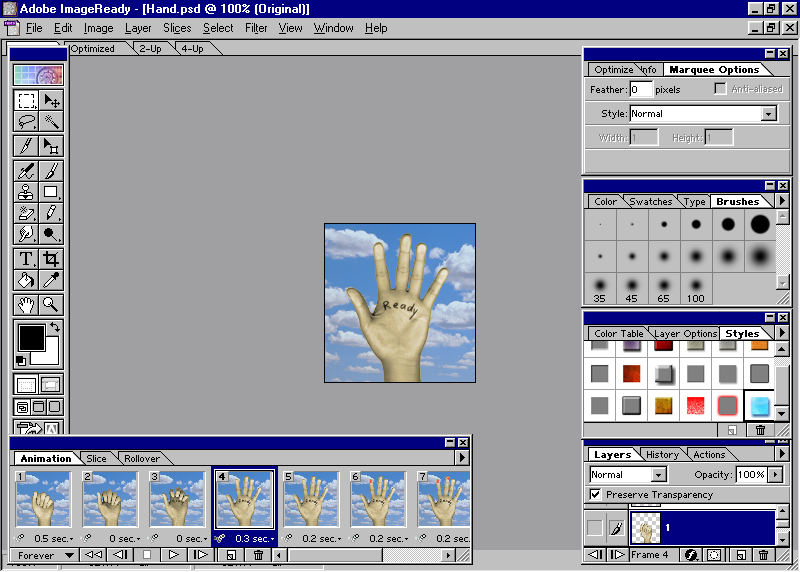Web Design Museum In June 1999 Adobe Released Adobe Imageready 2 0 Program Designed To Work With Web Graphics And To Create Rollover Effects Or Short Animations In The Gif Format