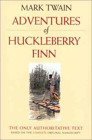 Adventures of Huckleberry Finn by M.TwainA boy from a Mississippi River town recounts his adventures as he travels down the river with a runaway slave,encountering a family involved in a feud,two scoundrels pretending to be royalty,and Tom Sawyer's aunt who mistakes him for Tom