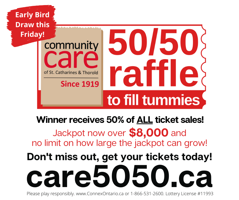 Community Care (@communitycarest) on Twitter photo Our next Early Bird Draw is quickly approaching! Head to care5050.ca to order your tickets and you'll automatically qualify!
Up for grabs, drawn this Friday at 12:30, will be 3 winners of a $100 gift certificate to <a href="/KullysSportsBar/">Kully's Sports Bar</a> (223 St Paul St.)!
#care5050 Our next Early Bird Draw is quickly approaching! Head to care5050.ca to order your tickets and you'll automatically qualify!
Up for grabs, drawn this Friday at 12:30, will be 3 winners of a $100 gift certificate to <a href="/KullysSportsBar/">Kully's Sports Bar</a> (223 St Paul St.)!
#care5050