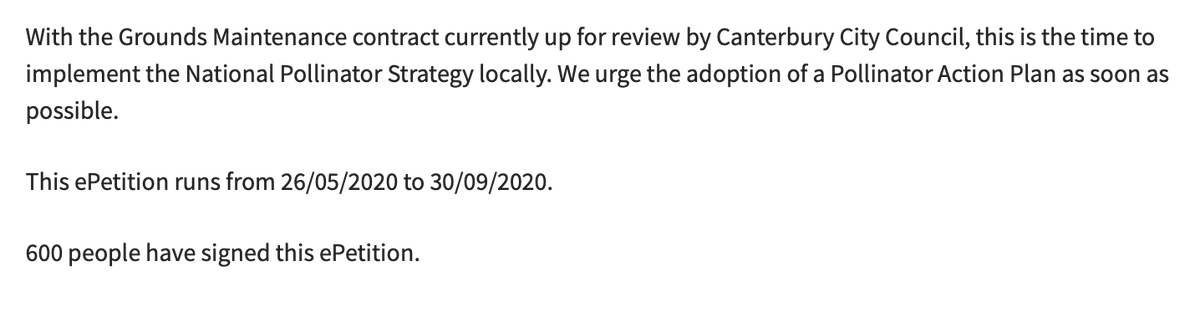 MeadowsSave's tweet photo. There are now 600 signatures on the ePetition calling on @canterburycc to adopt a #PollinatorActionPlan!
https://t.co/a4Rvcexc8v https://t.co/BVZwJeMCi8