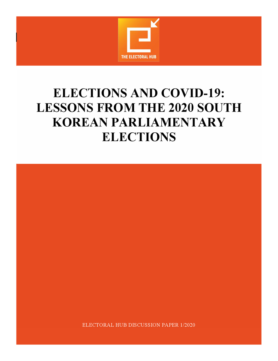 ElectoralHub's tweet photo. Despite the risks of the COVID19, the #koreanelection2020 elections have been regarded as one of the most credible and highly participated elections in the country

@ElectoralHub looks at the factors that contributed to this success &amp; lessons that can be learnt https://t.co/cVdINF6uih