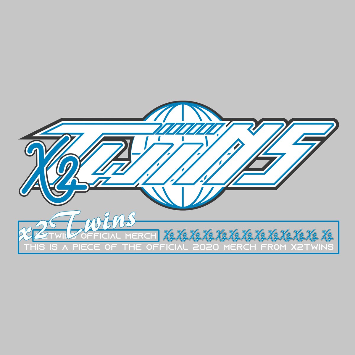 lettering + merch design for <a href="/x2twins/">x2Twins</a> :DD