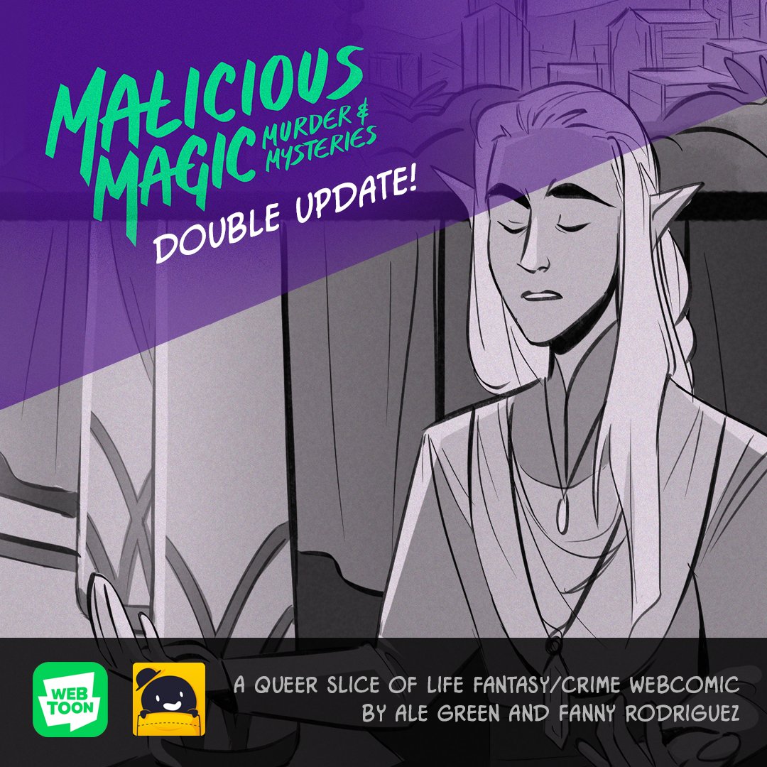 charratastica's tweet photo. Today we have a double update of Malicious Magic, Murders & Mysteries! You can read it in English and Spanish on the following links.
Webtoon https://t.co/QV7QGj2l0G
Tapas https://t.co/yLevc1gbTV
#webcomic #MaliciousMagic https://t.co/iWcvLAGQLj