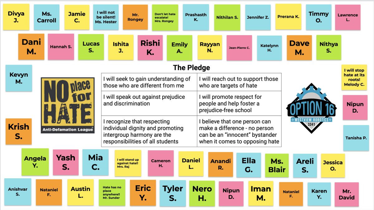 westviewrobotics
We pledge and commit #noplaceforhate #bethechange <a href="/westviewasb/">Westview ASB</a>