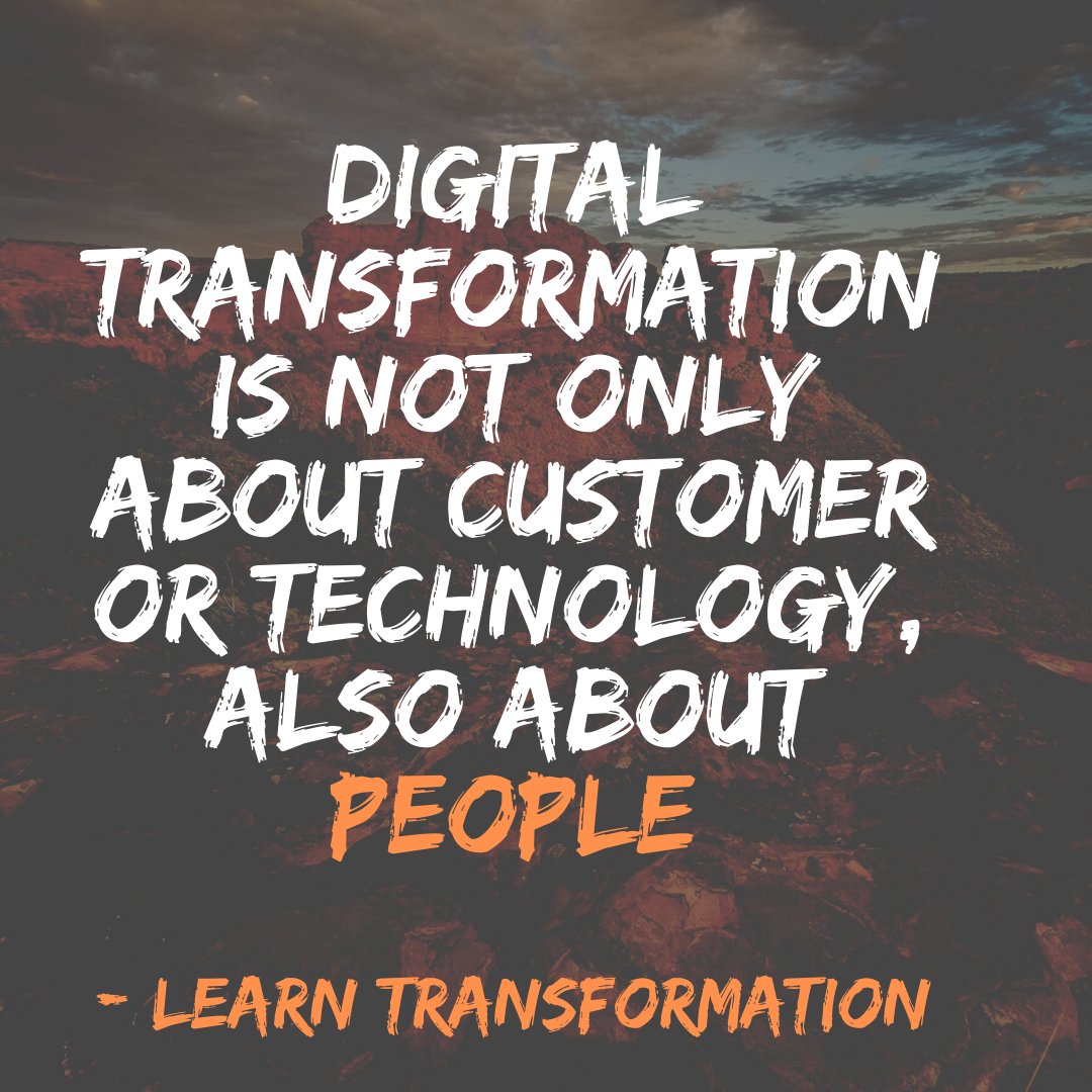 learn_at_LT's tweet photo. Leaders will agree this...

#Digitalization #DigitalStrategy  #Industry40 #DigitalTransformation #Transformation #Digitalbusiness #DigitalBusinessTransformation #DigitalTransformationFramework #DigitalTransformationRoadmap https://t.co/YajhkXllEk