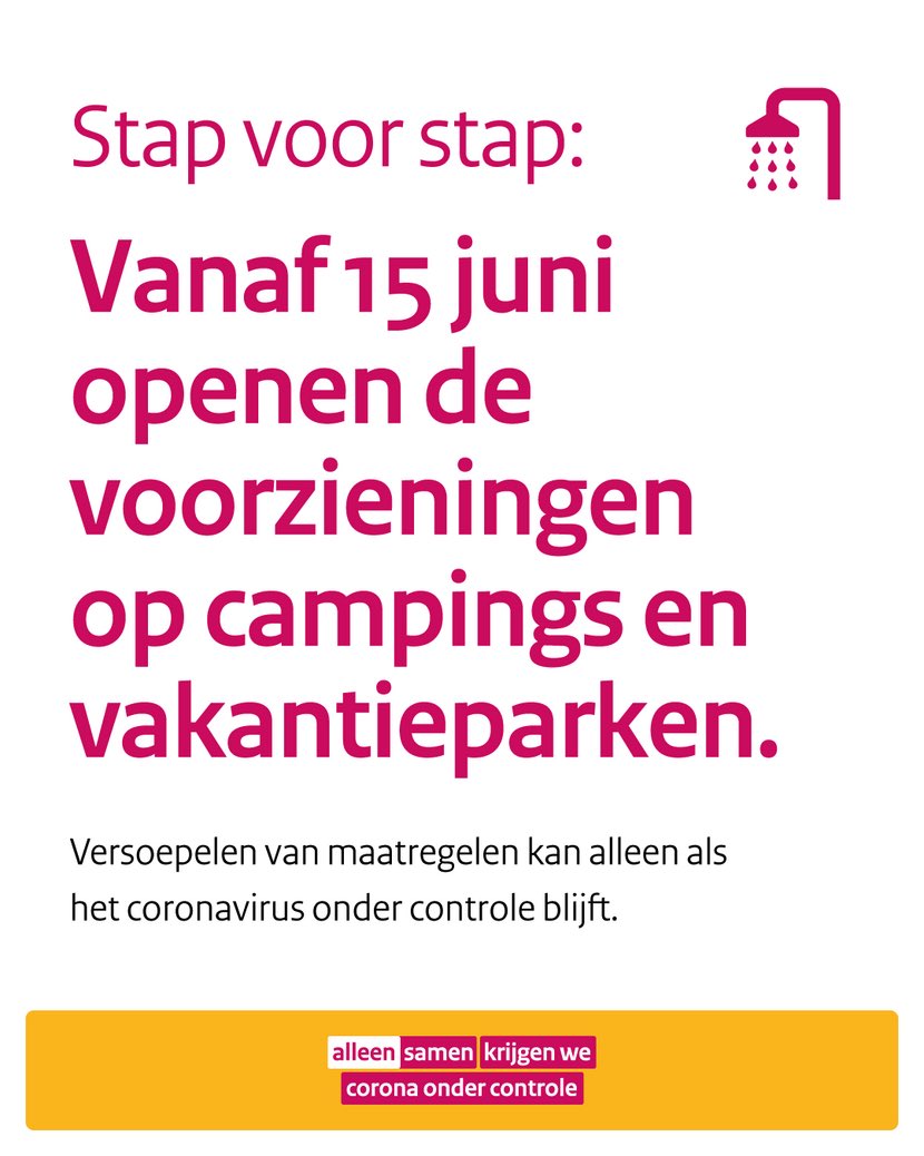 Een mooi bericht voor onze recreatiesector