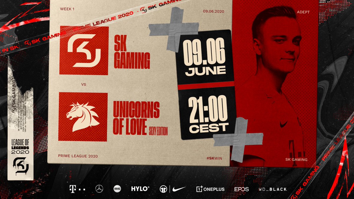 SKGaming's tweet photo. Today we're kicking off our @PrimeLeague Summer campaign against @UnicornsOfLove. Let's find out how good our Rocky impersonation is on the Rift!
🕘 ~21:00 CEST
📺 https://t.co/PcywnKwH19
#SKWIN #SKPRIME https://t.co/aDik7ITJ4Y