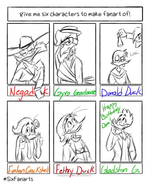 Arinfrankanon's tweet photo. #ducktales2017 #darkwingduck #gladstone #fethry #donaldduck #negaduck #gyrogearloose #fentoncrackshell #drawingmeme
@DaniHaPunkt
@imotaco
@AshDYoung
@Clau_0w0
@anne_author
@juanpunchm4n
I may end up drawing one of the character for a better image. >3> https://t.co/d2lDR33w5U
