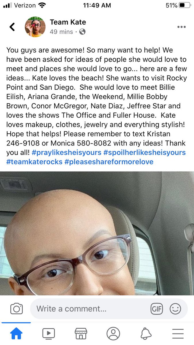 jrizzlemizzle's tweet photo. @SteveCarell @johnkrasinski  @rainnwilson @NateDiaz209 @TheNotoriousMMA please #Share this so she can meet one of these celebrities! Shes a local girl and doesn’t have very long 😢 #Cancer sucks!!! https://t.co/z0uYwJiwjj